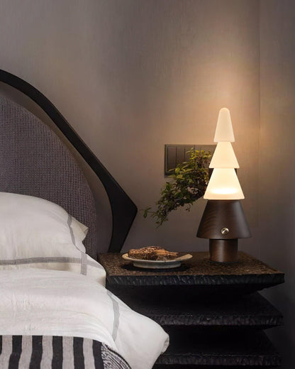 Tall Wooden Floor Lamp
