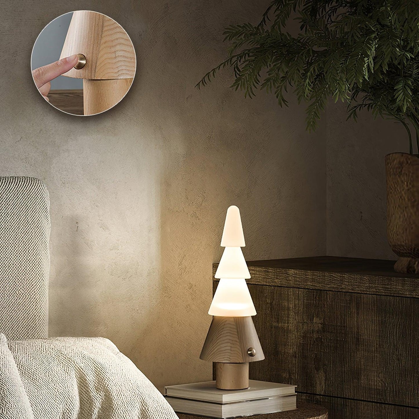 Tall Wooden Floor Lamp