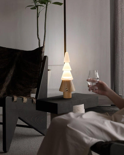 Tall Wooden Floor Lamp