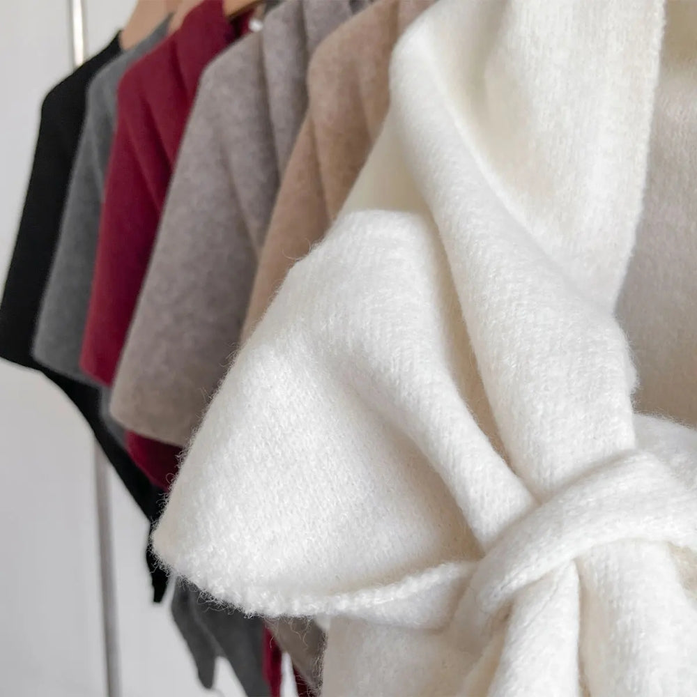 Cozy Lightweight Triangle Shawl Wrap Cape