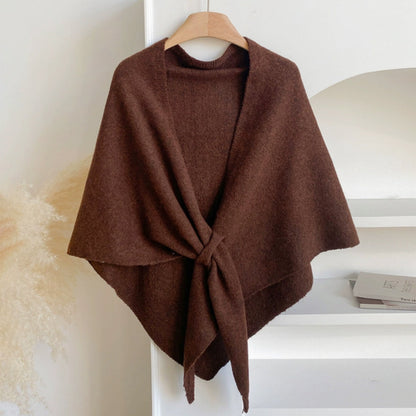 Cozy Lightweight Triangle Shawl Wrap Cape