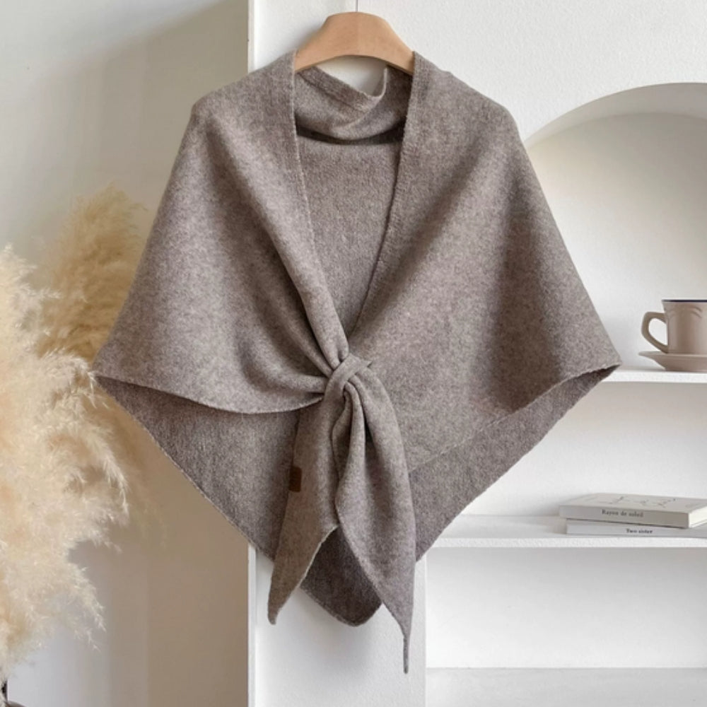 Cozy Lightweight Triangle Shawl Wrap Cape