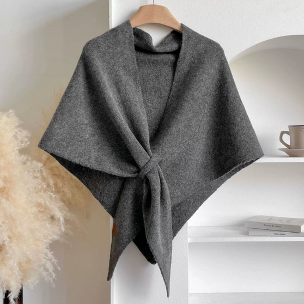 Cozy Lightweight Triangle Shawl Wrap Cape