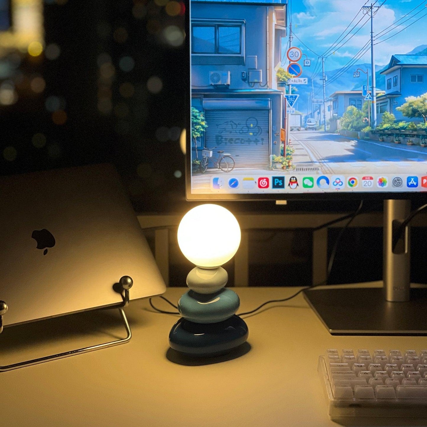 Unique Glass Table Light
