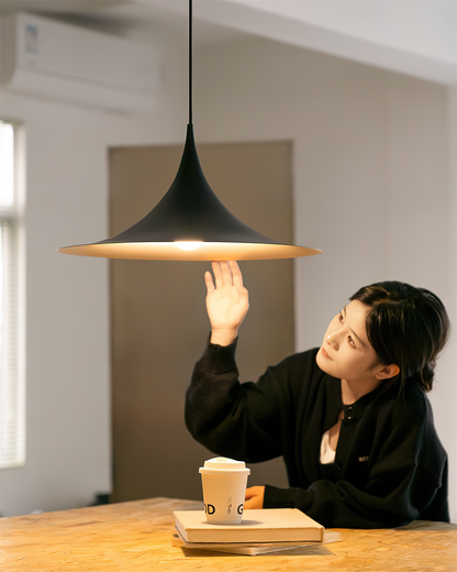 Sleek Metal Pendant Ceiling Light Fixture