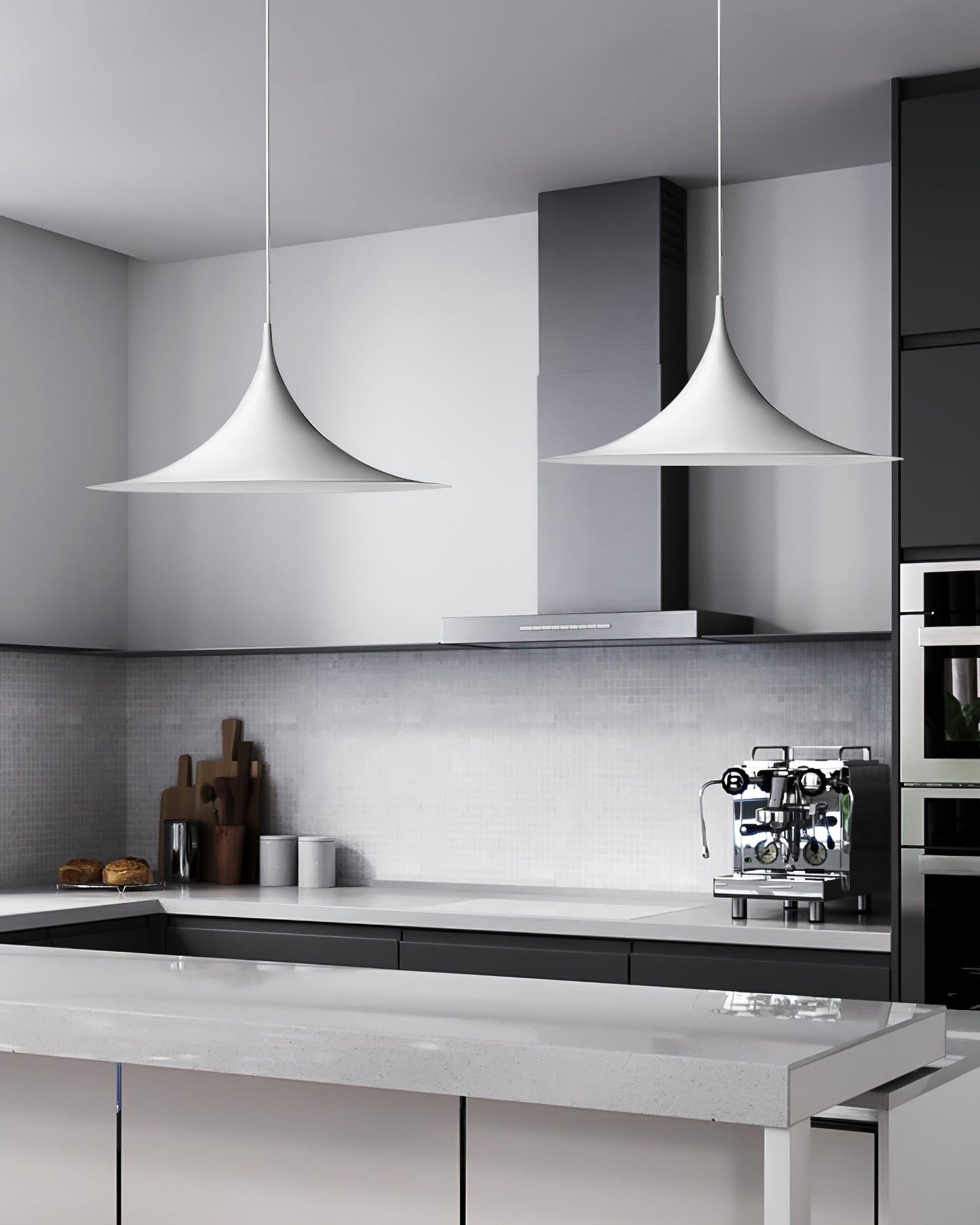 Sleek Metal Pendant Ceiling Light Fixture