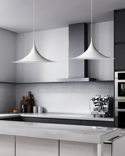 Sleek Metal Pendant Ceiling Light Fixture