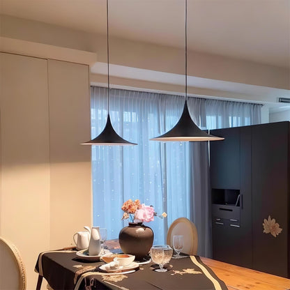 Sleek Metal Pendant Ceiling Light Fixture