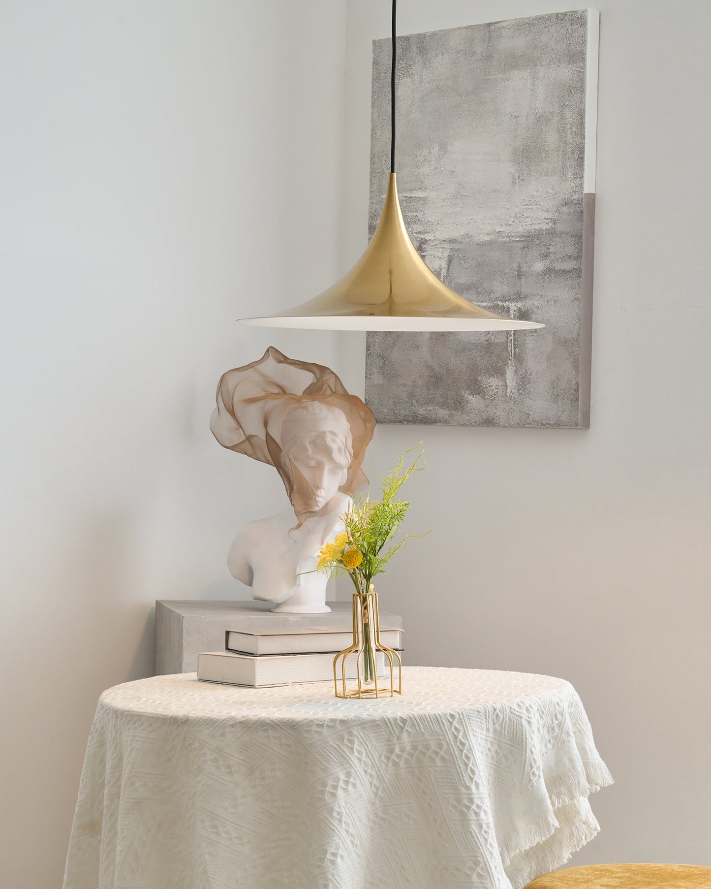Sleek Metal Pendant Ceiling Light Fixture