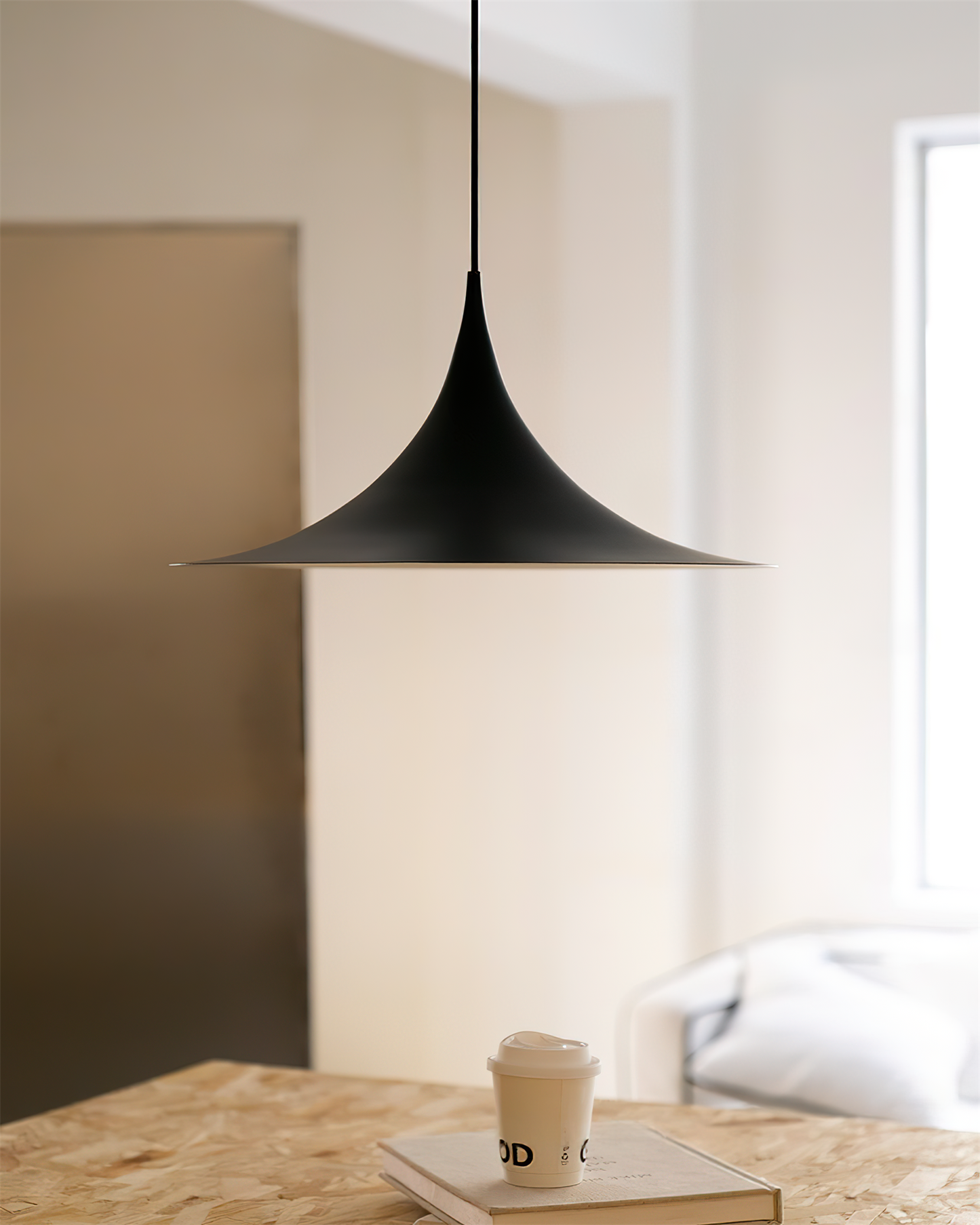 Sleek Metal Pendant Ceiling Light Fixture