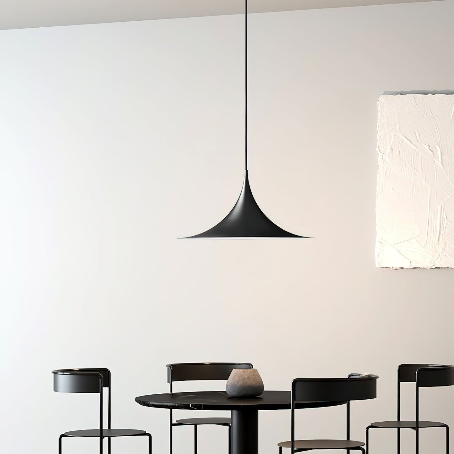 Sleek Metal Pendant Ceiling Light Fixture