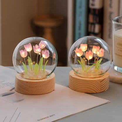 Beautiful Floral Desk Lamp – Soft Lighting