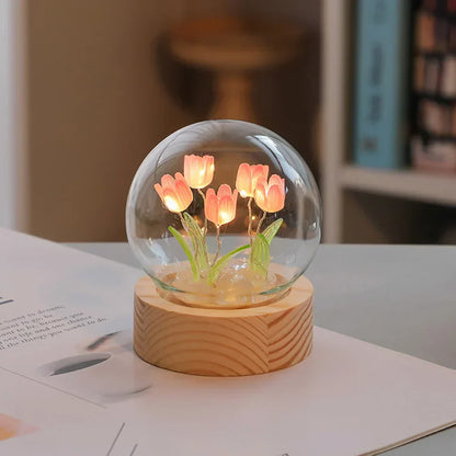 Beautiful Floral Desk Lamp – Soft Lighting