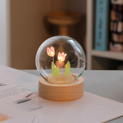 Beautiful Floral Desk Lamp – Soft Lighting