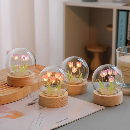 Beautiful Floral Desk Lamp – Soft Lighting