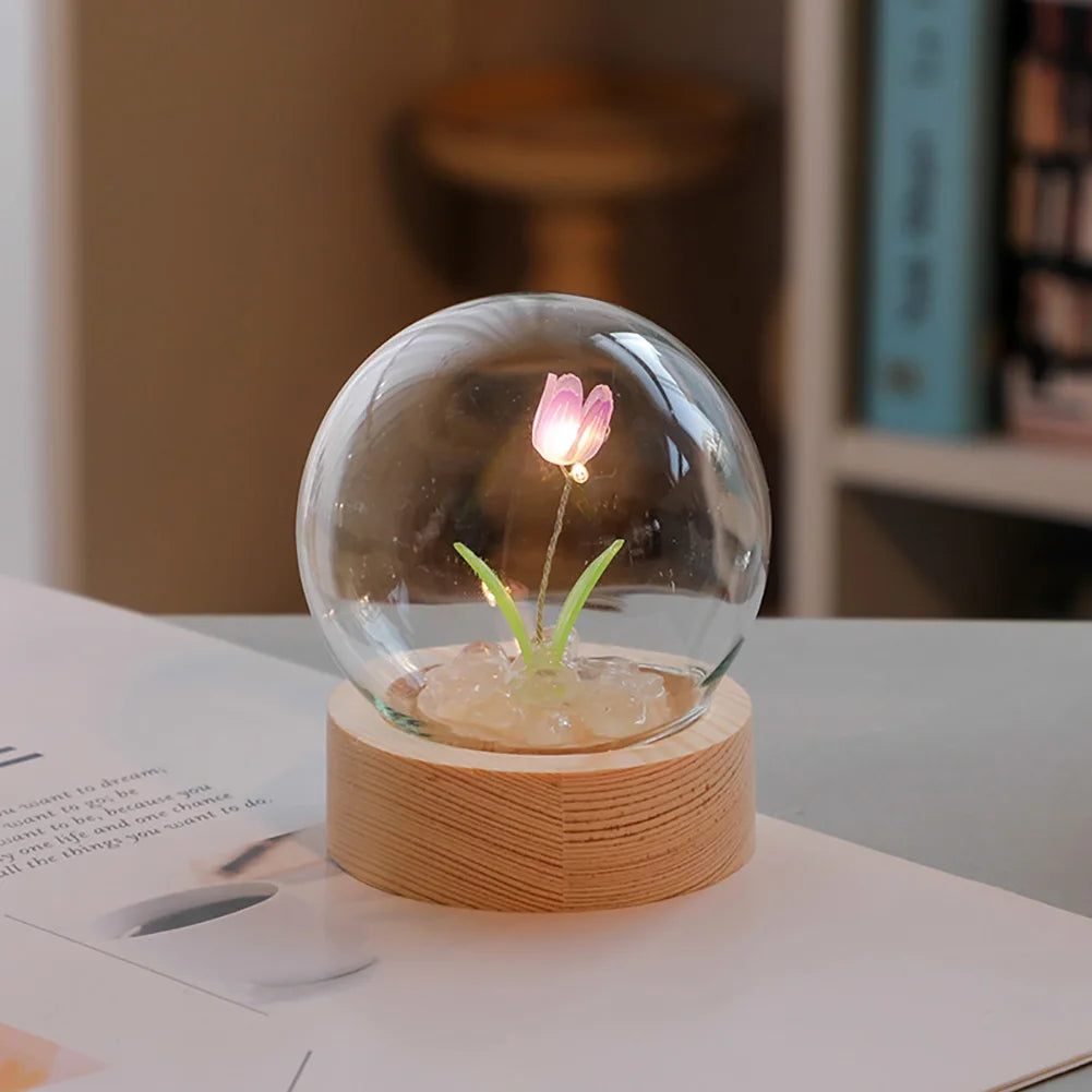 Beautiful Floral Desk Lamp – Soft Lighting