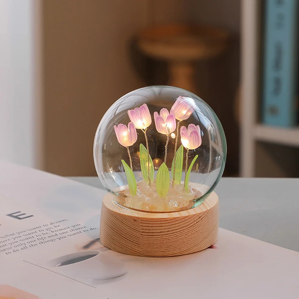 Beautiful Floral Desk Lamp – Soft Lighting