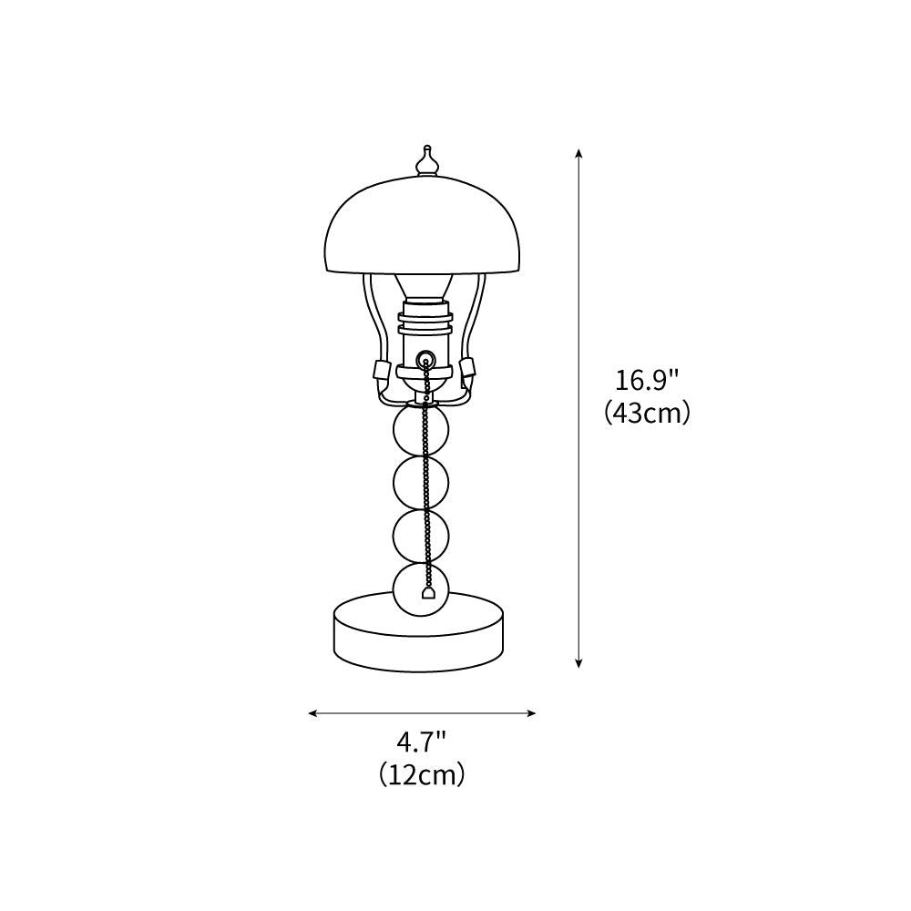 Rustic Wooden Accent Table Lamp 4.7' - Cofik