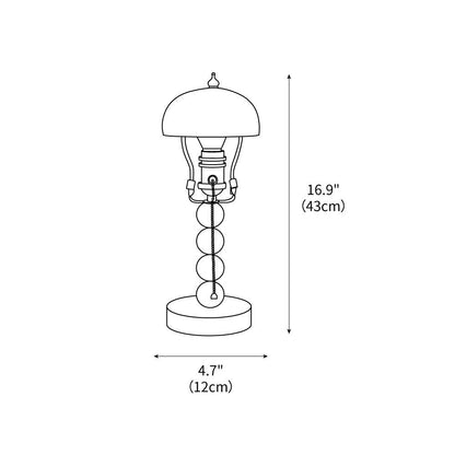 Rustic Wooden Accent Table Lamp 4.7' - Cofik