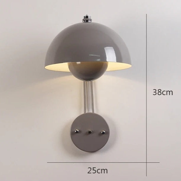 Warm Mushroom Wall Light for Home Decor