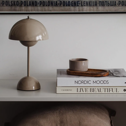 Soft Glow LED Table Lamp with Adjustable Mushroom Style