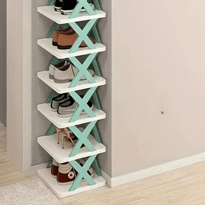 Space Saving Stackable Shoe Rack Cabinet - Cofik