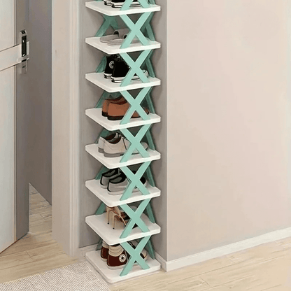 Space Saving Stackable Shoe Rack Cabinet