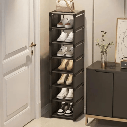 Space Saving Stackable Shoe Organizer Rack