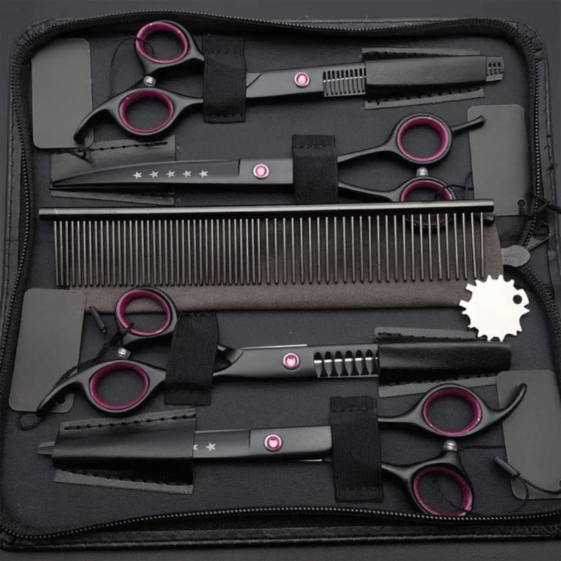 Professional Pet Grooming Scissor Kit Set