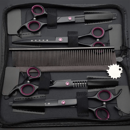 Professional Pet Grooming Scissor Kit Set