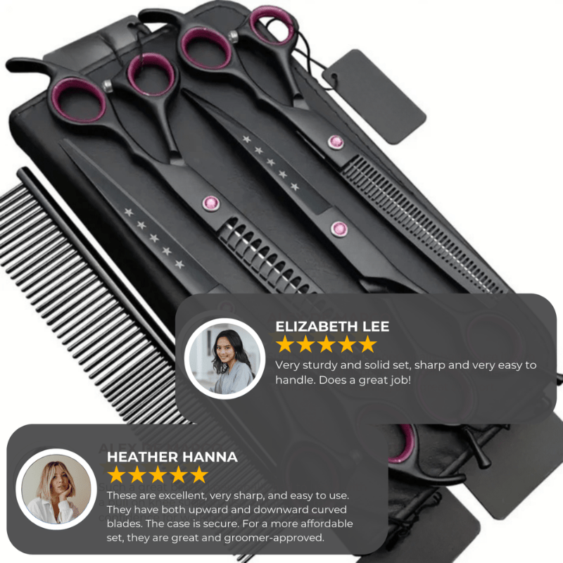 Professional Pet Grooming Scissor Kit Set
