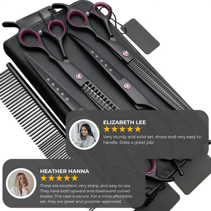 Professional Pet Grooming Scissor Kit Set