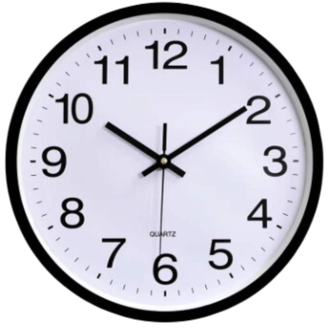 Precise Digital Clock with Sleek Black Finish