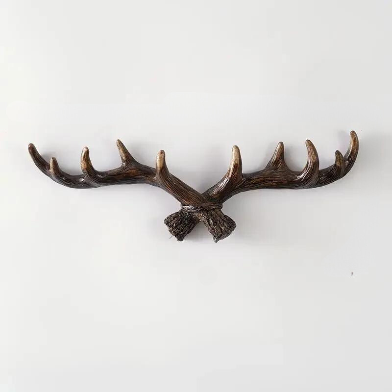 Rustic Deer Antler Wall Mounted Coat Rack