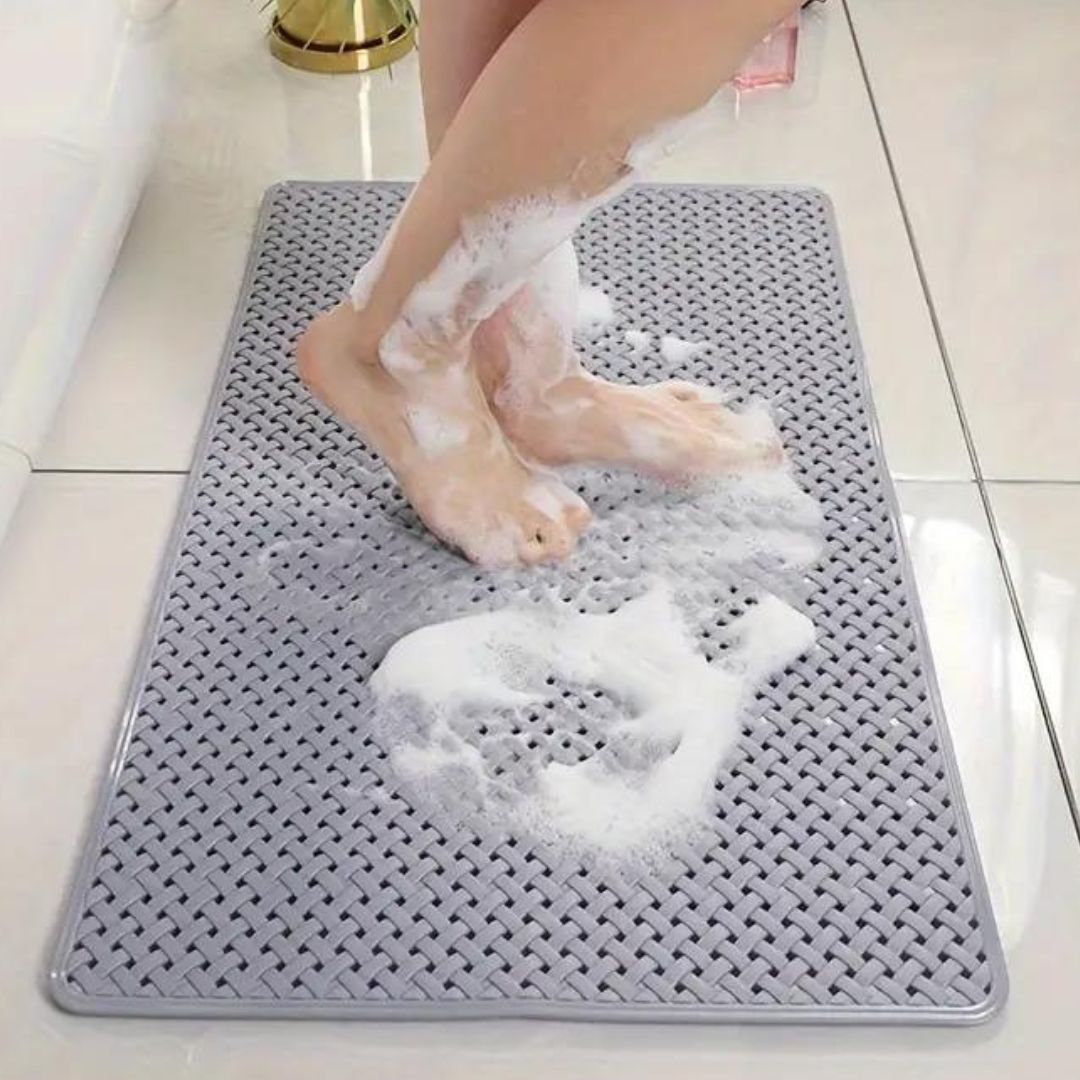 Grip Bathroom Mat with Suction Cups - Anti Slip Shower Mat