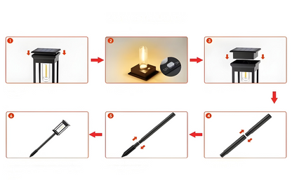 Outdoor Solar Pathway Lights Waterproof
