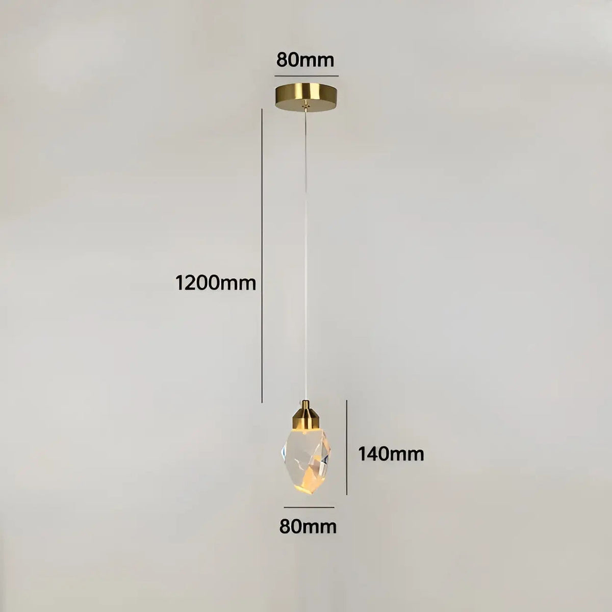 Elegant Glass Chandelier with Modern LED Lights