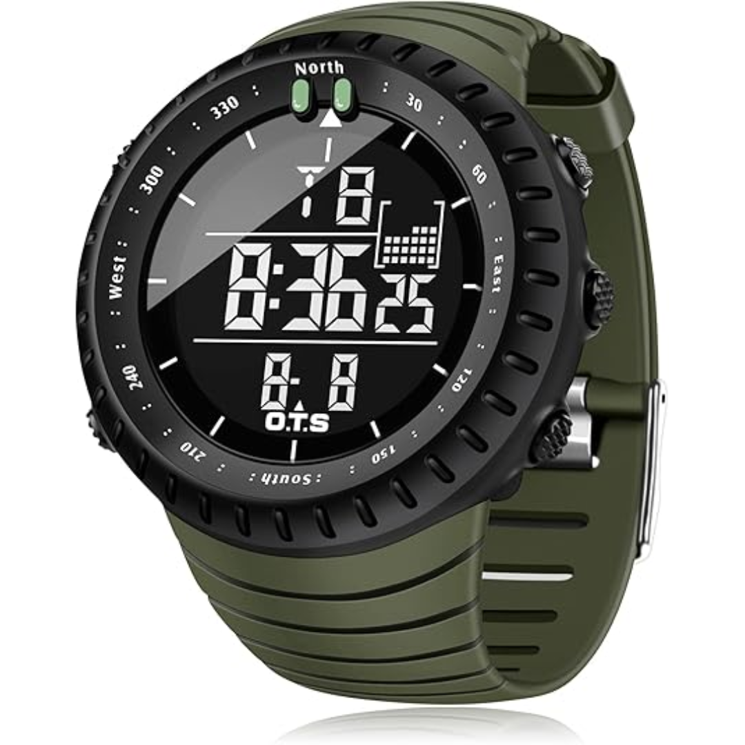 Rugged Waterproof Men's Digital LED Watch