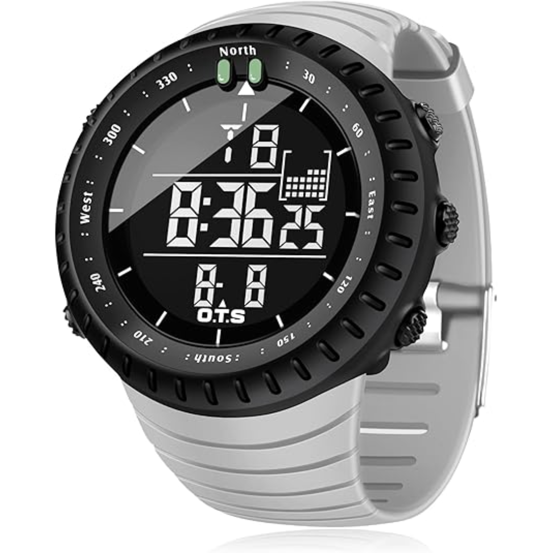 Rugged Waterproof Men's Digital LED Watch
