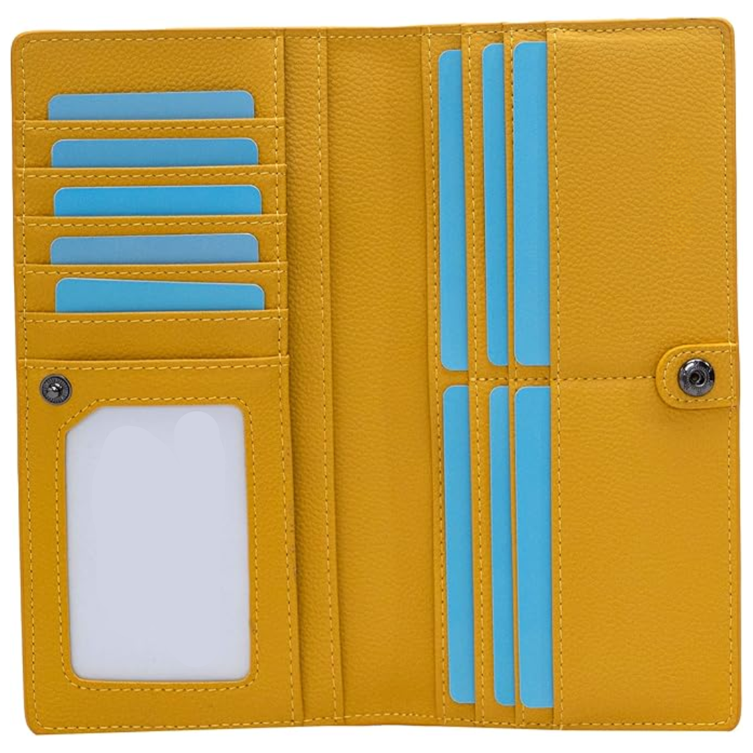 Slim Protective Leather Wallet Card Holder
