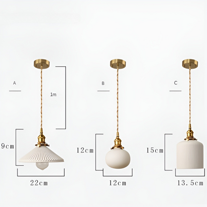 Classic Ceramic Pendant Lamp