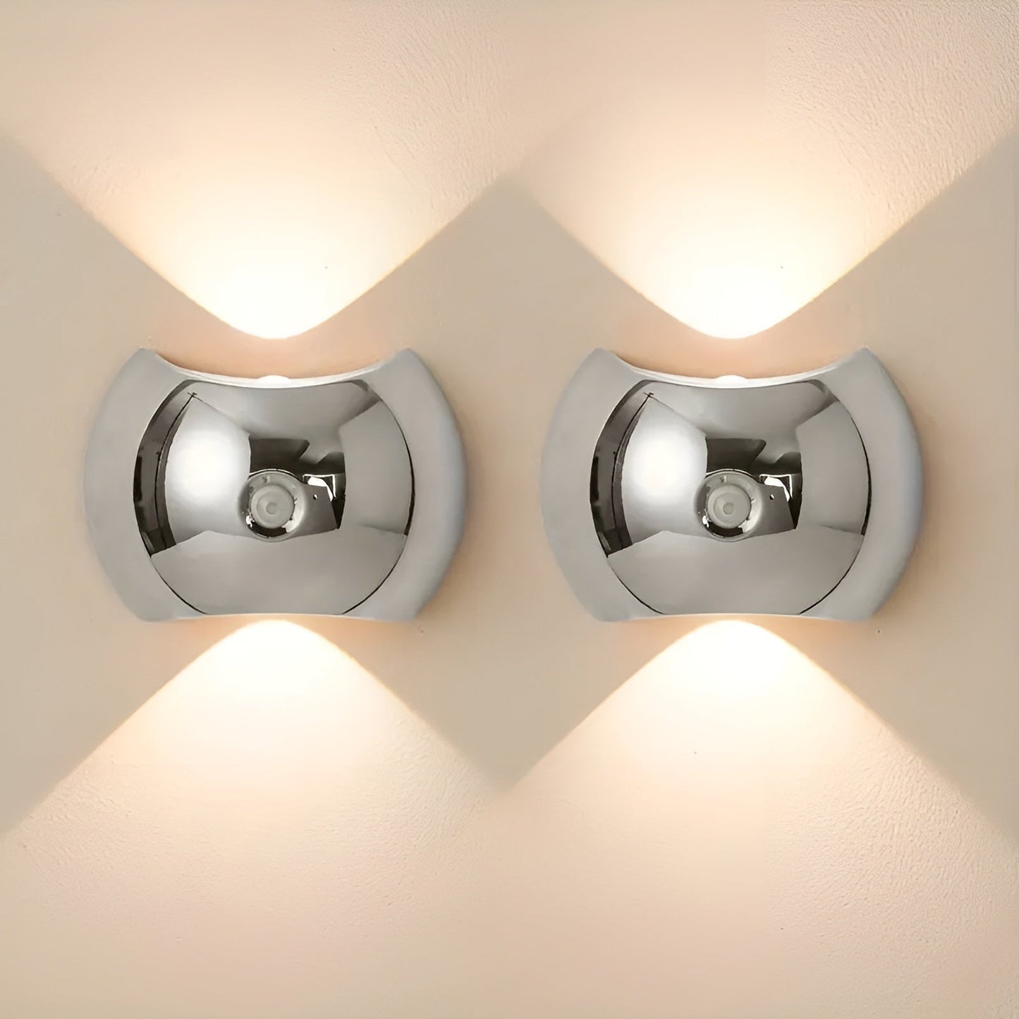 Smart Motion Sensor LED Wall Light with Dual Heads