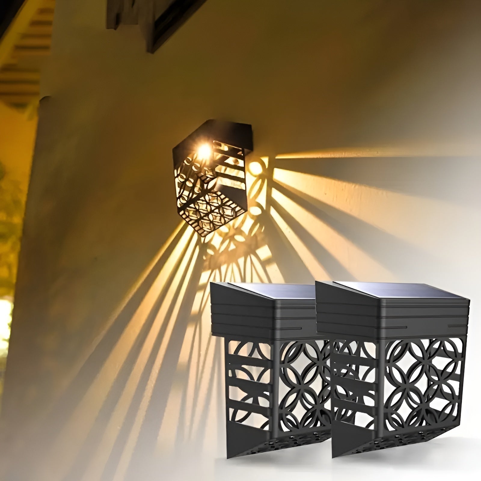 Bright Outdoor Solar Wall Lights 2-Pack - Cofik