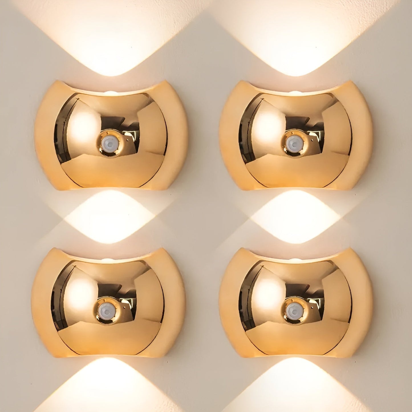 Smart Motion Sensor LED Wall Light with Dual Heads