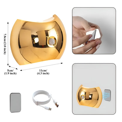Smart Motion Sensor LED Wall Light with Dual Heads