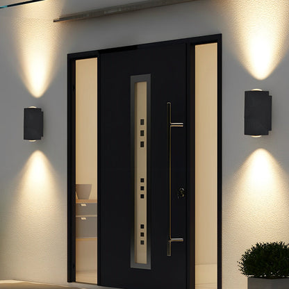 Motion Sensor Outdoor LED Wall Light Black Adjustable