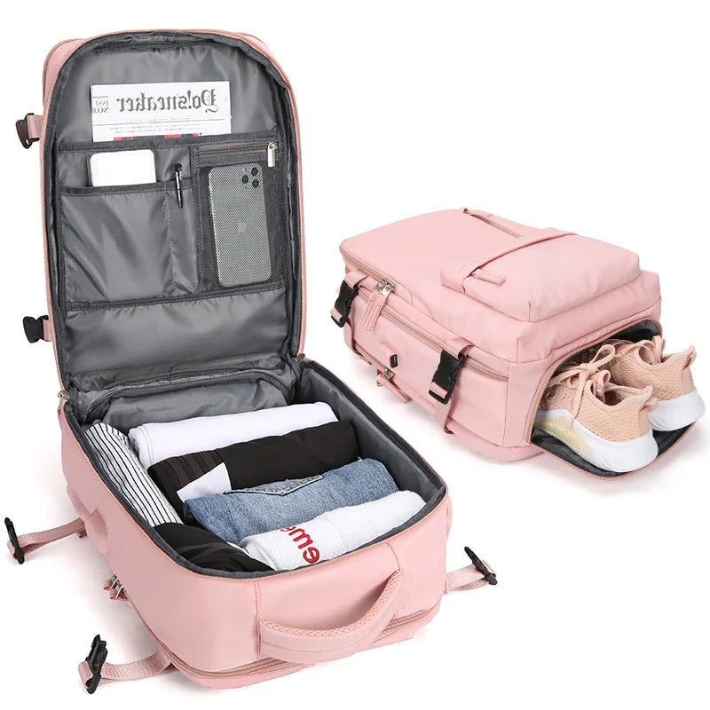 Practical Travel Bag with Laptop and Shoe Pocket - Cofik