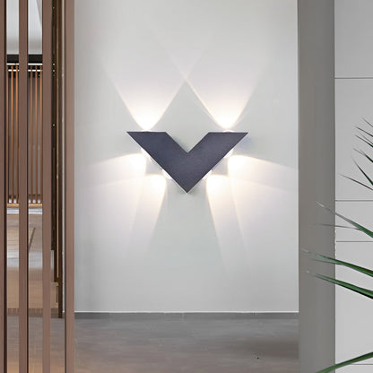 Sleek Outdoor LED Wall Light Waterproof Black Fixture - Cofik