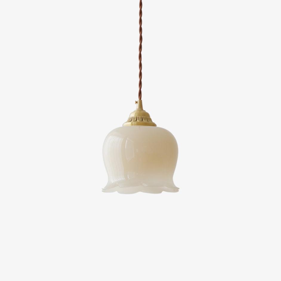 Rustic Floral Hanging Drop Lamp