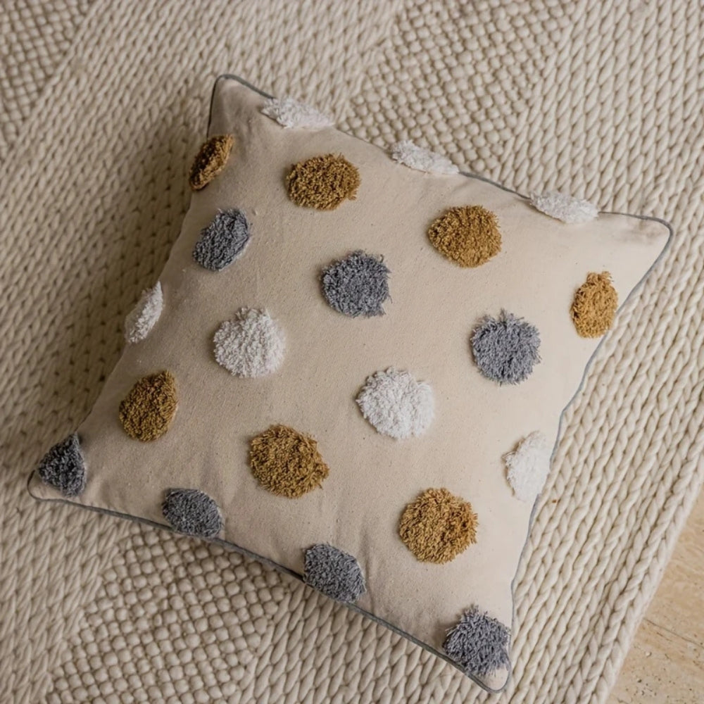Plush Dot Pattern Throw Pillow Covers